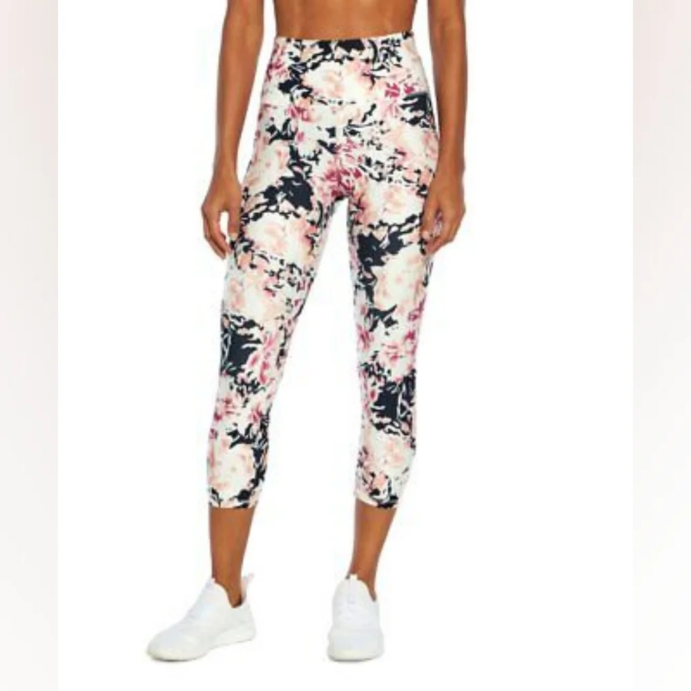 NWT, Balance Collection Magenta Lust Dream Floral Compression Leggings